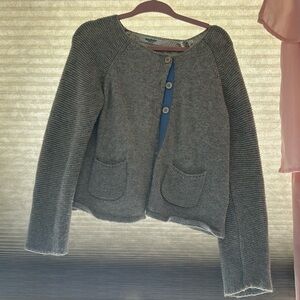 Baby Biden sweater cardigan gray 2-3y